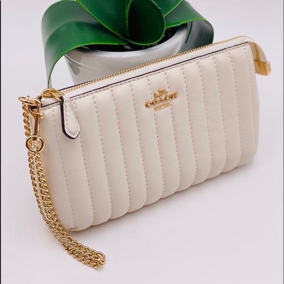 Coach Handbags - Coach Large Wristlet Wallet White